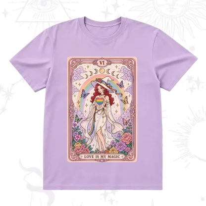 Purplehecate The Love Is My Magic Tarot Pride T-Shirt