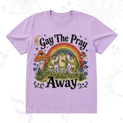 Purplehecate Gay The Pray Away Frog Pride T-Shirt