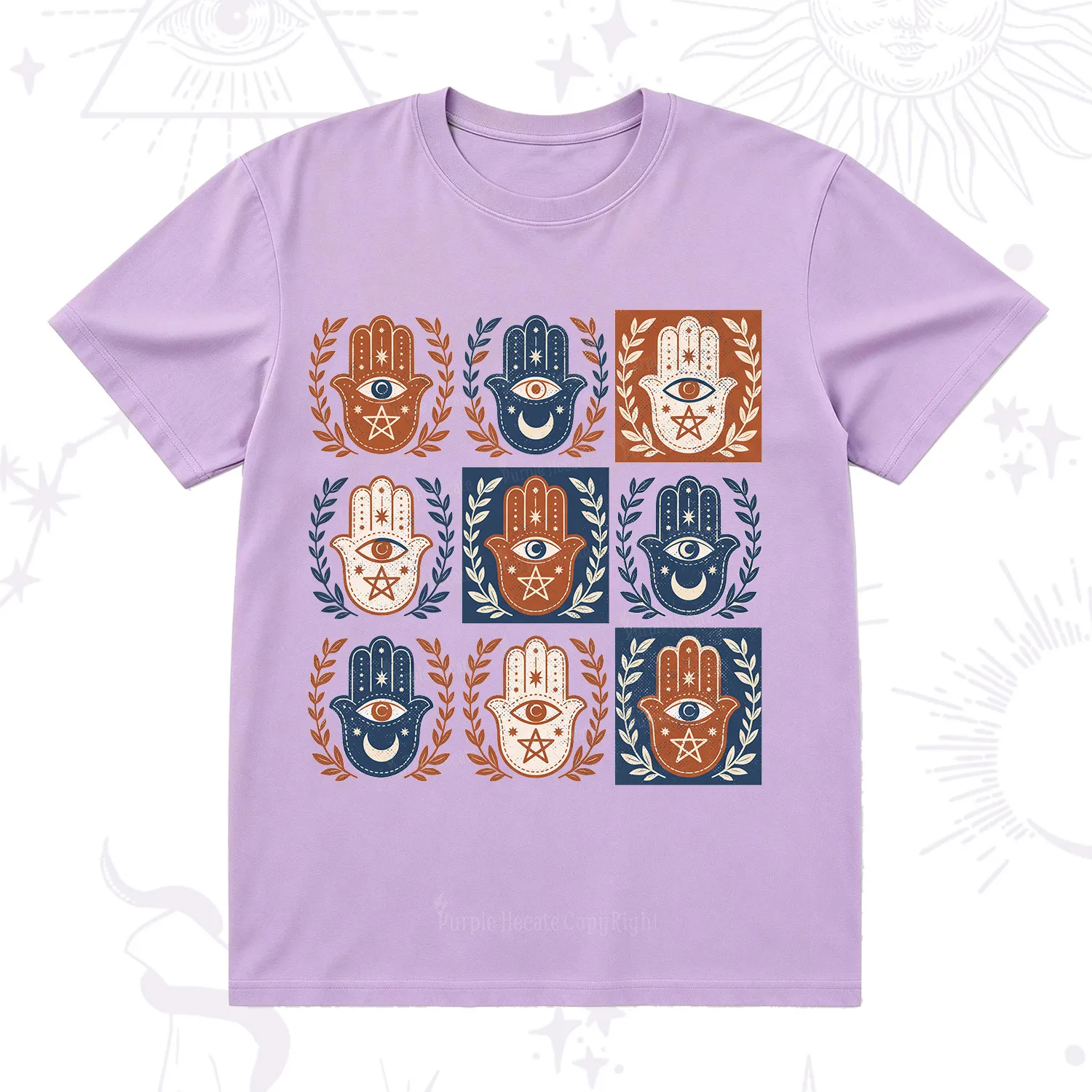 Purplehecate Hamsa Hand T-Shirt