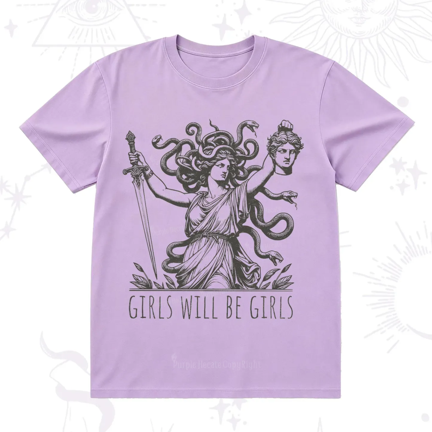 Purplehecate Girls Will Be Girls Medusa T-Shirt
