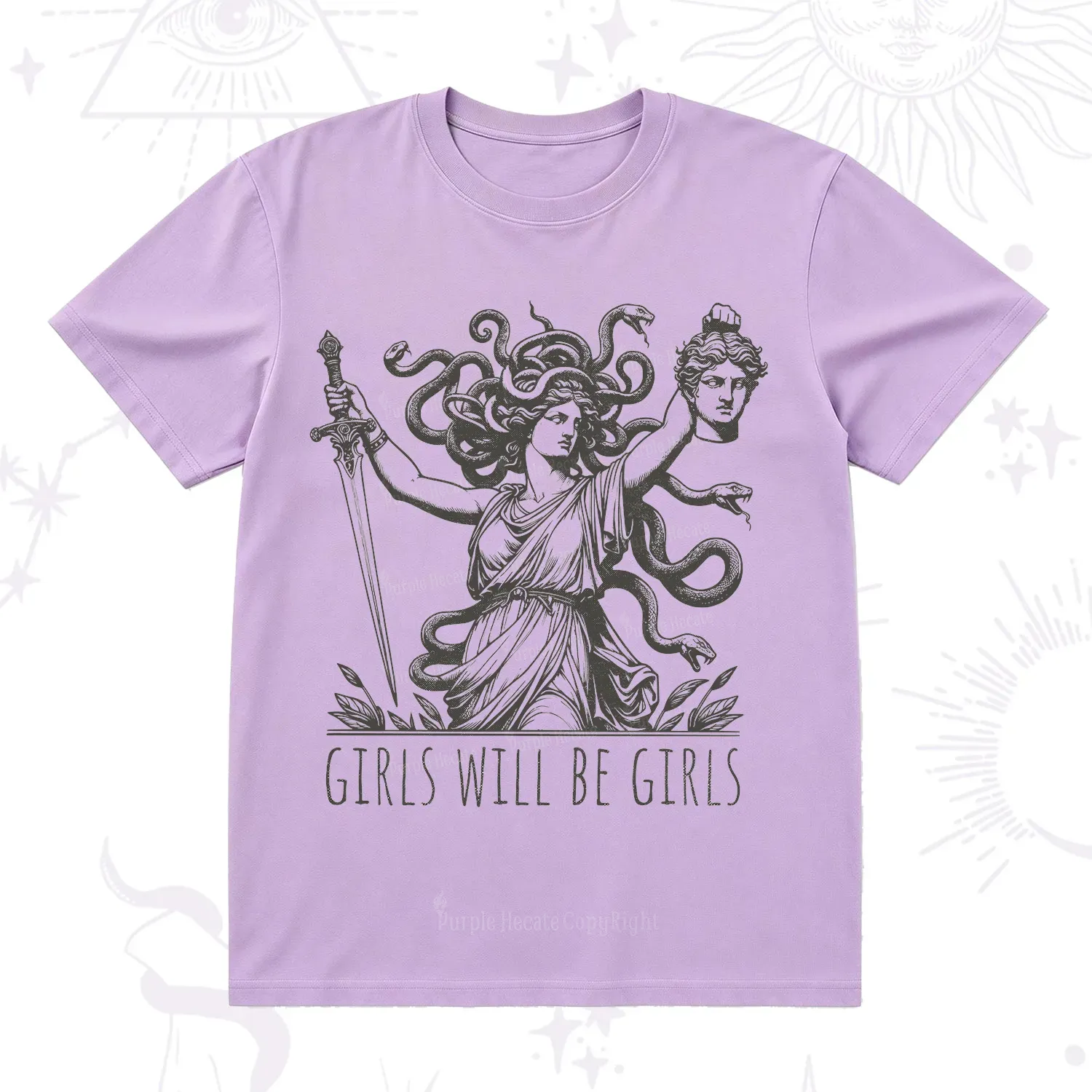 Purplehecate Girls Will Be Girls Medusa T-Shirt