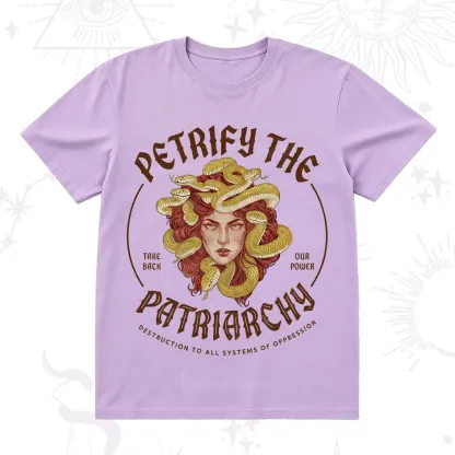 Purplehecate Petrify Patriarchy Medusa T-Shirt