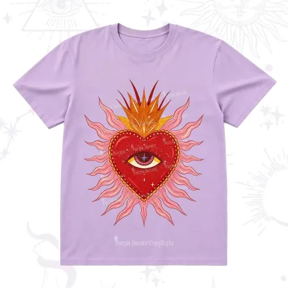 Purplehecate Sacred Flame Heart T-Shirt