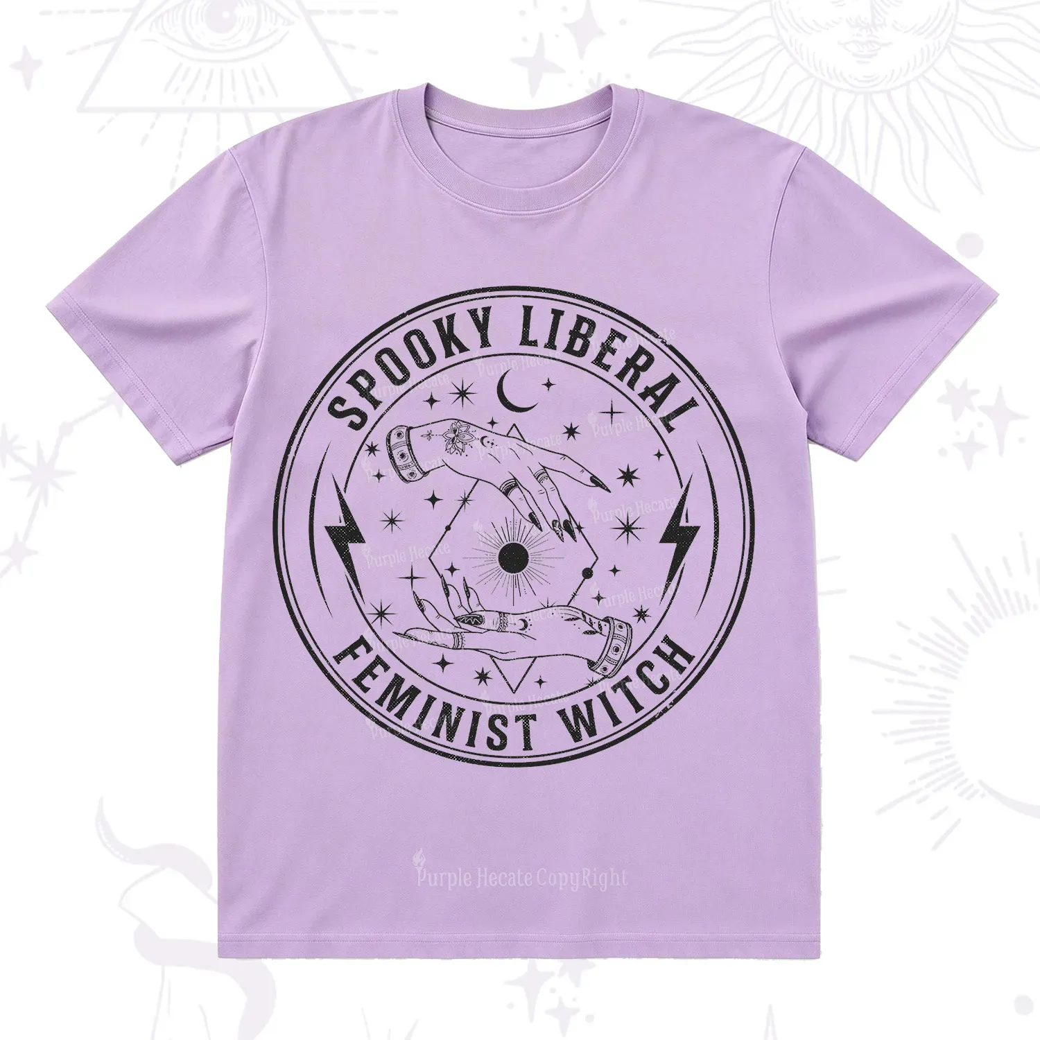 Purplehecate Spooky Liberal Feminist Witch T-Shirt