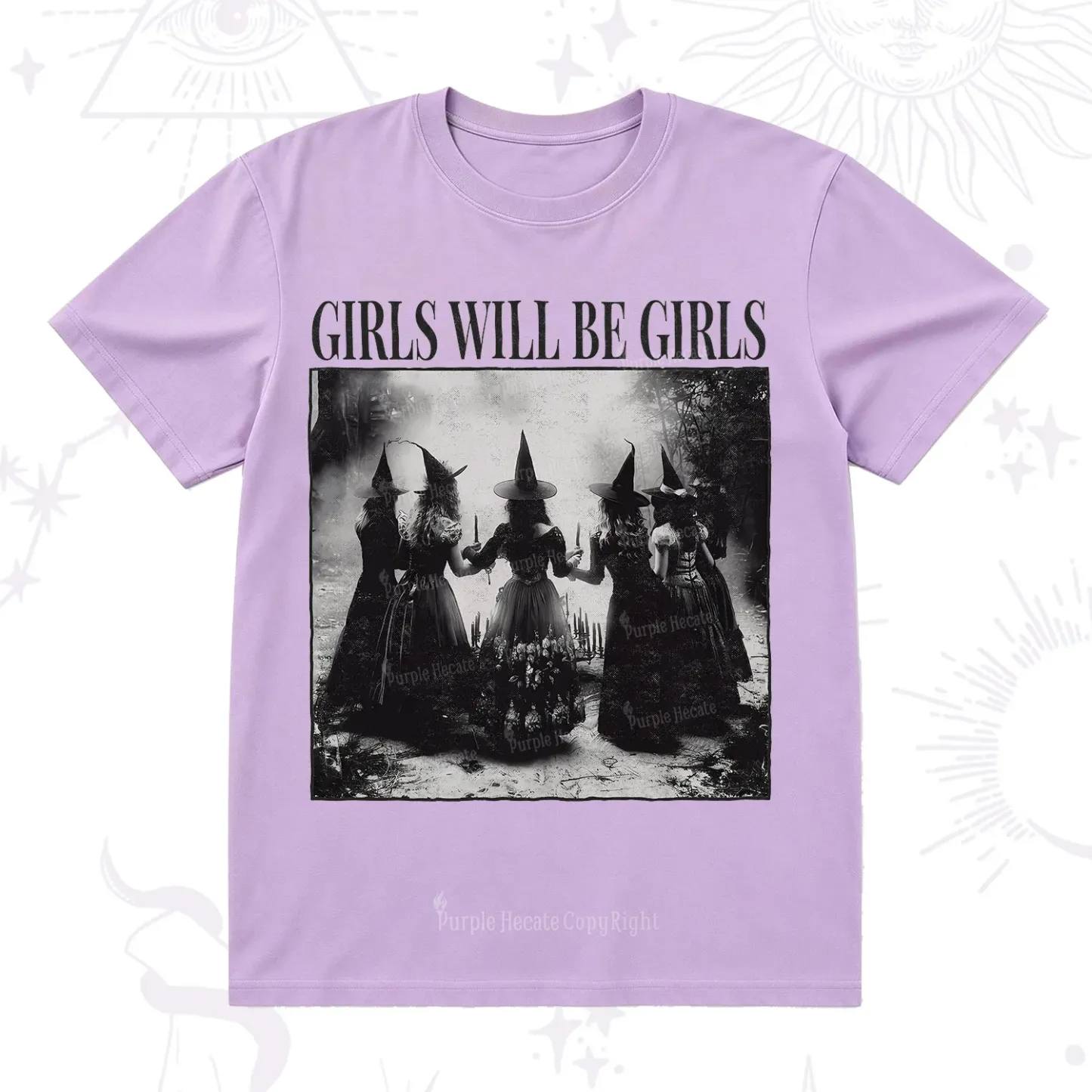Purplehecate Girl Will Be Girl Witch T-Shirt
