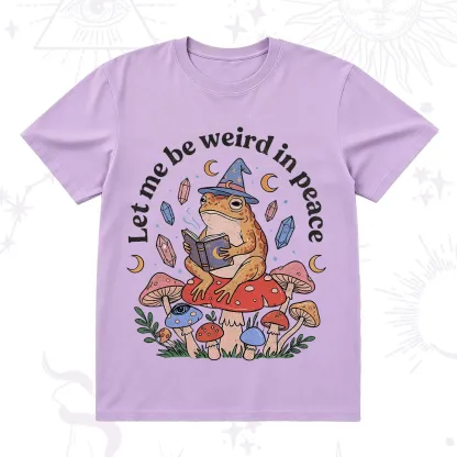 Purplehecate Let Me Be Weird in Peace Frog T-Shirt