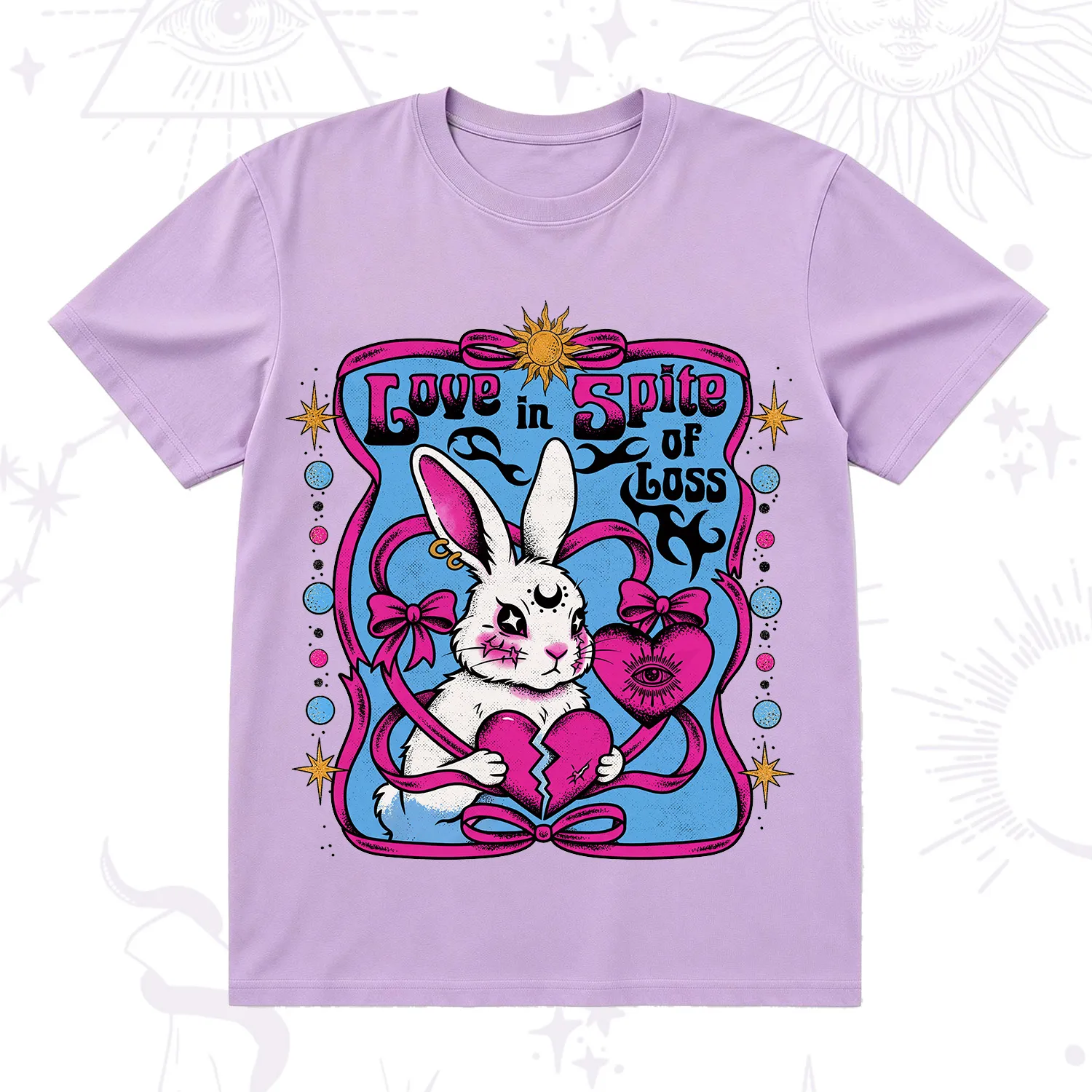 Purplehecate Love in Spite of Loss Bunny T-Shirt