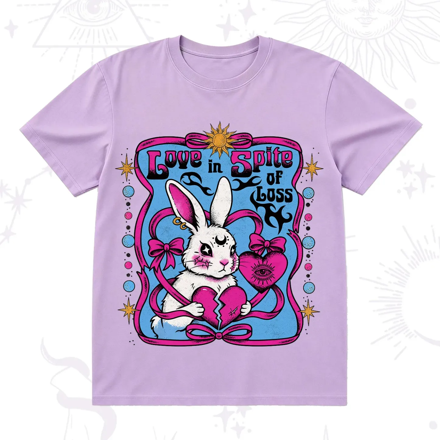 Purplehecate Love in Spite of Loss Bunny T-Shirt