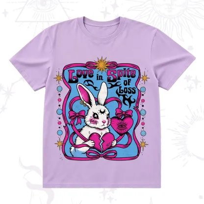 Purplehecate Love in Spite of Loss Bunny T-Shirt