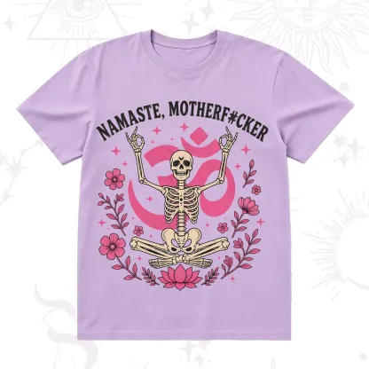 Purplehecate Namaste Motherf*cker Skeleton T-Shirt