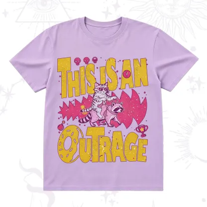 Purplehecate This Is An Outrage Angry Raccoons T-Shirt