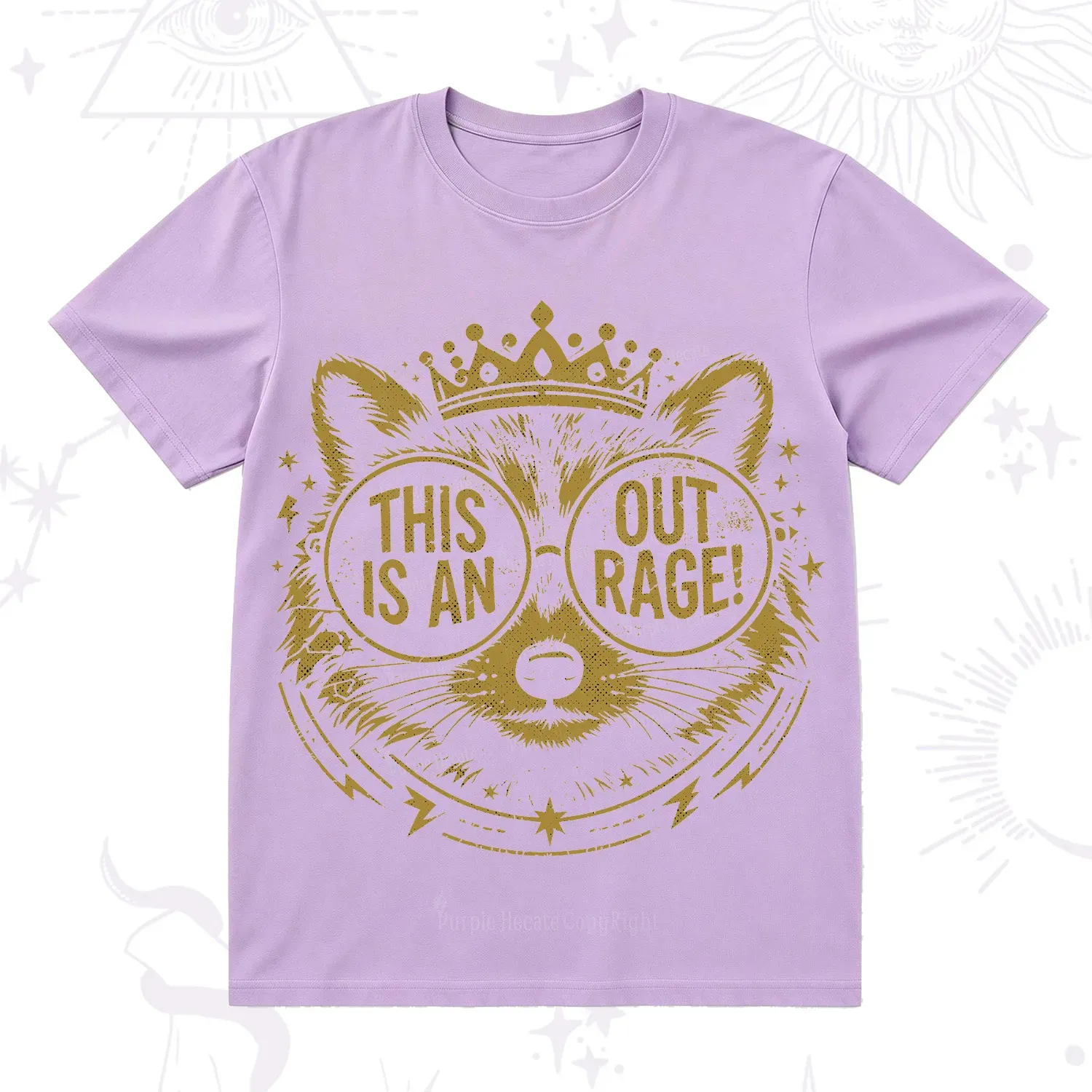 Purplehecate Royal Raccoon Rage T-Shirt