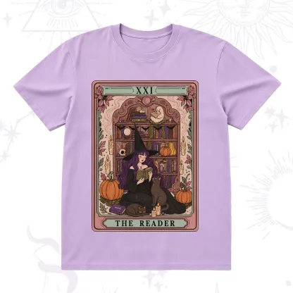 Purplehecate The Reader Tarot Bookish Witch T-Shirt