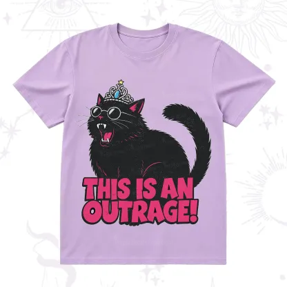 Purplehecate This is an outrage Princess Cat T-Shirt