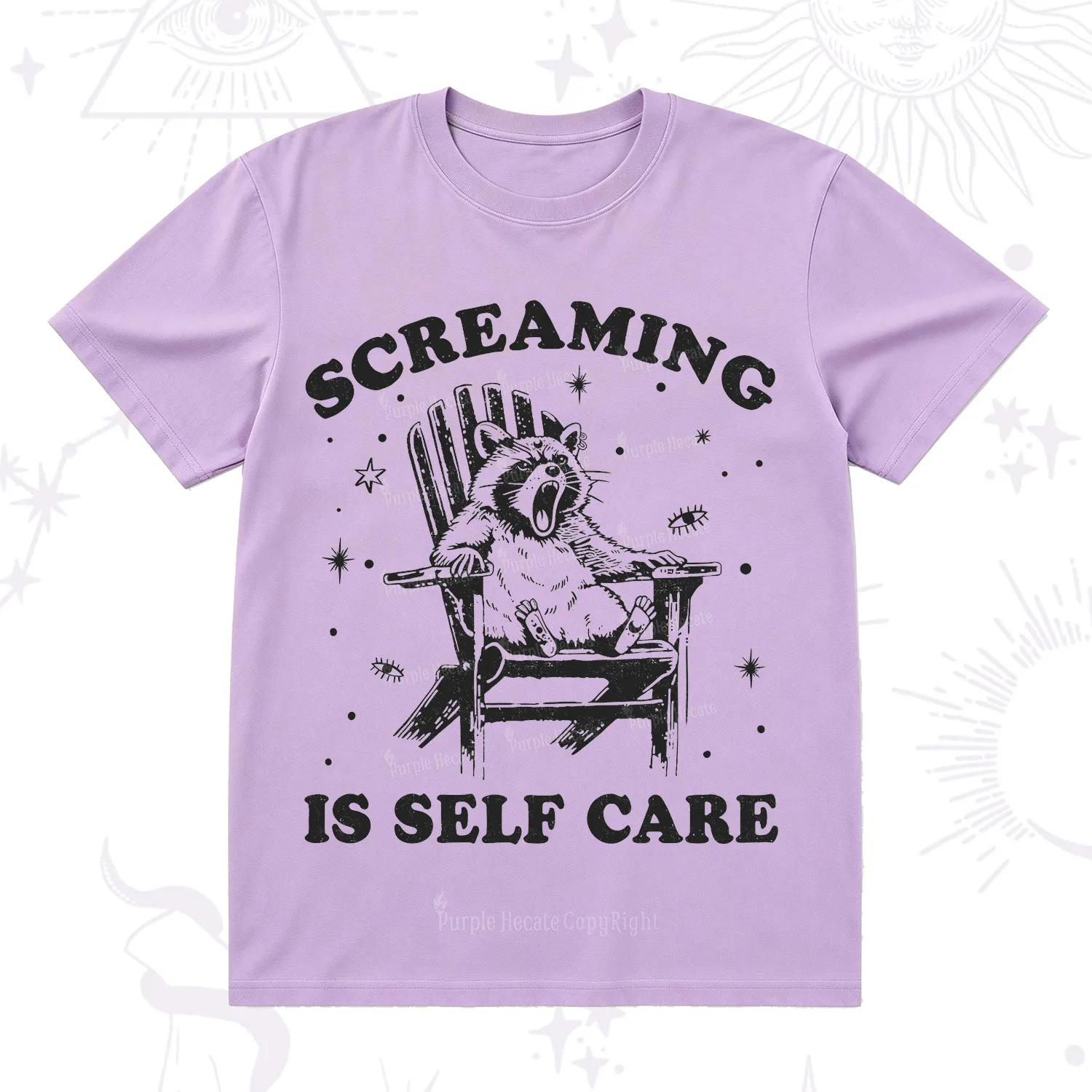 Purplehecate Screaming is Self Care T-Shirt