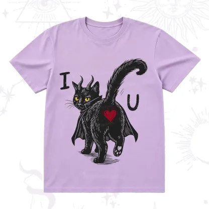 Purplehecate Bad Bad Evil Cat T-Shirt