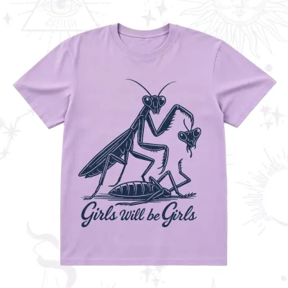 Purplehecate Girls Will Be Girls Praying Mantis T-Shirt