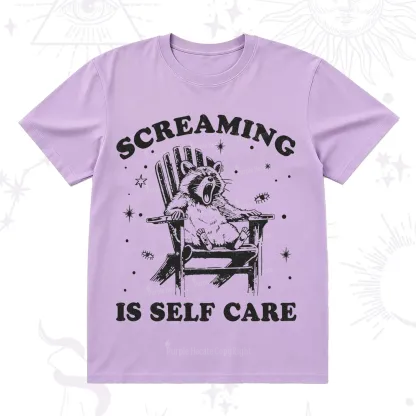 Purplehecate Screaming is Self Care T-Shirt