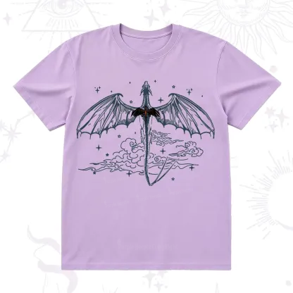 Purplehecate Dragon Rider Celestial Sword T-Shirt