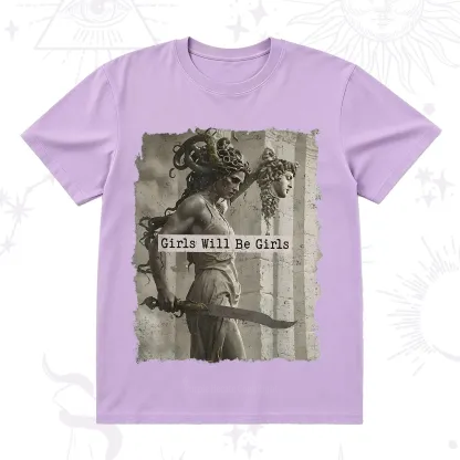 Purplehecate Medusa Girls Will Be Girls T-Shirt