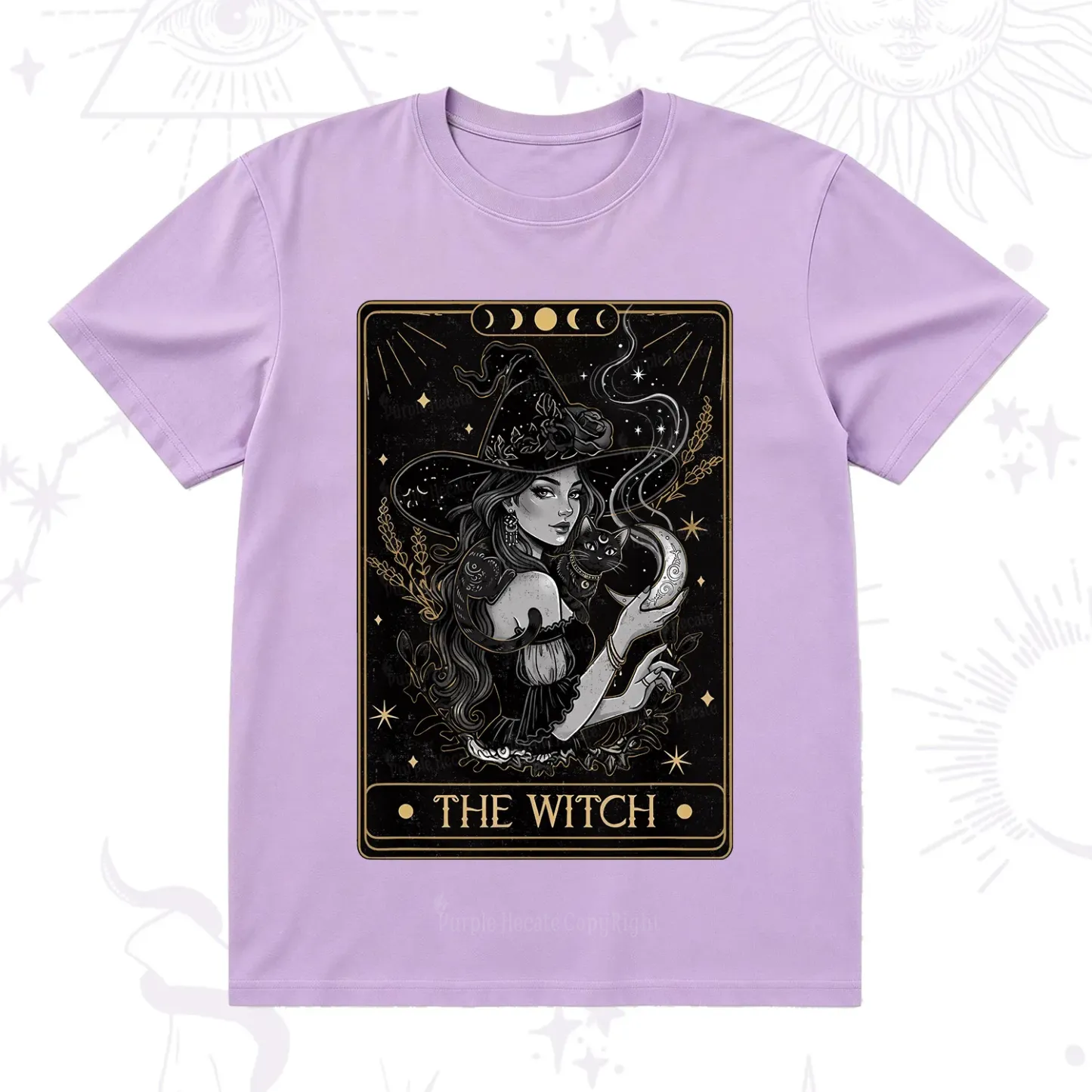 Purplehecate The Witch Enchanted Tarot Card T-Shirt