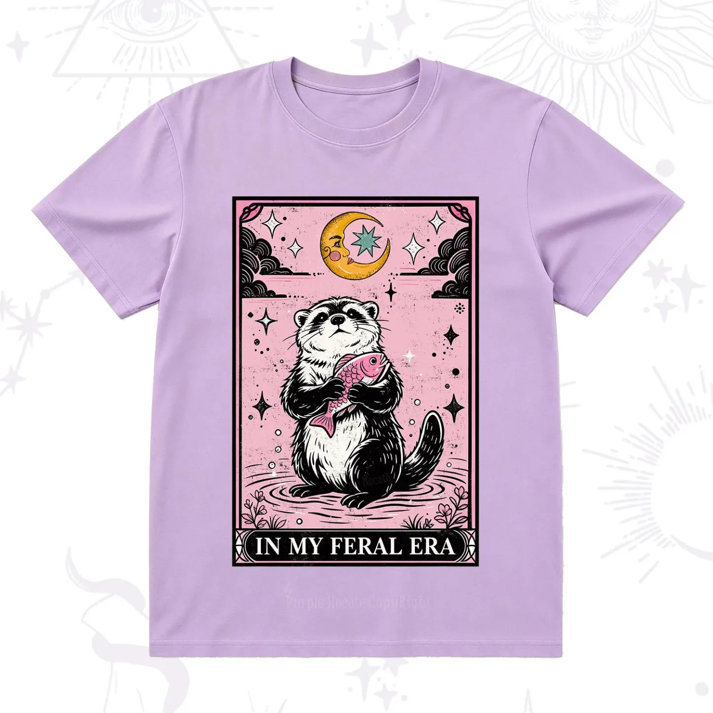 Purplehecate The In My Feral Era Tarot Otter T-Shirt