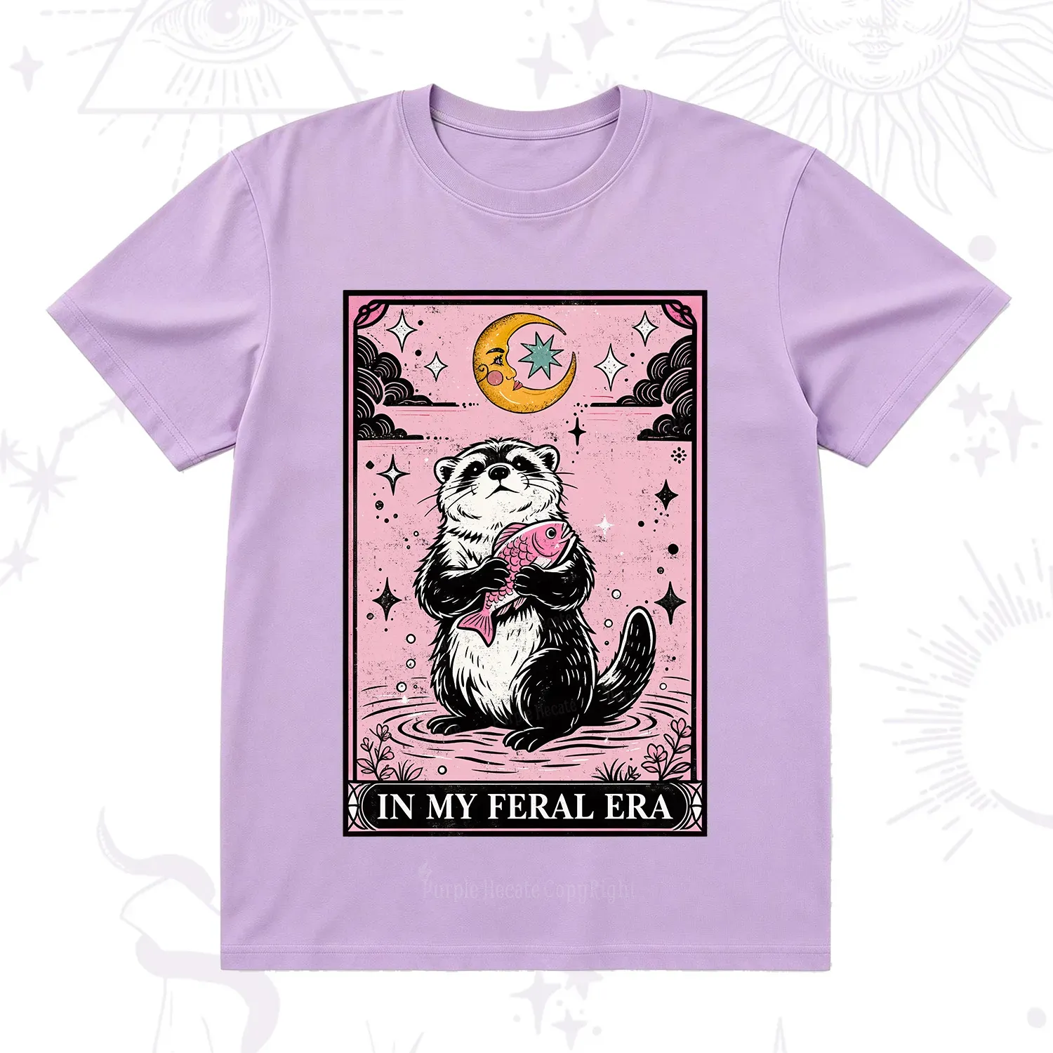 Purplehecate The In My Feral Era Tarot Otter T-Shirt