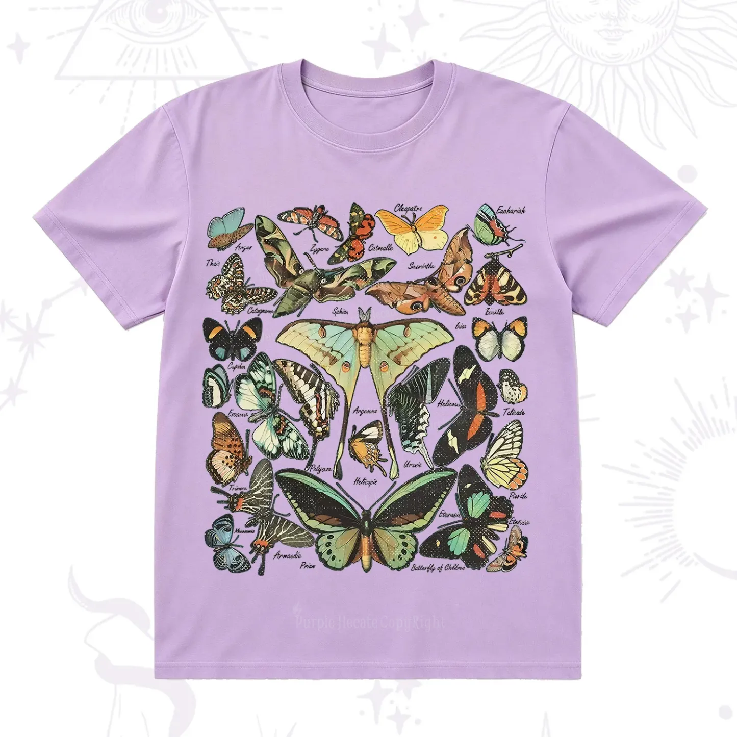 Purplehecate Vintage Butterfly & Moth T-Shirt