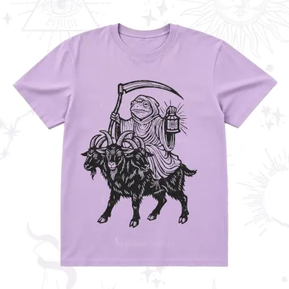 Purplehecate Death Frog Goat Rider T-Shirt