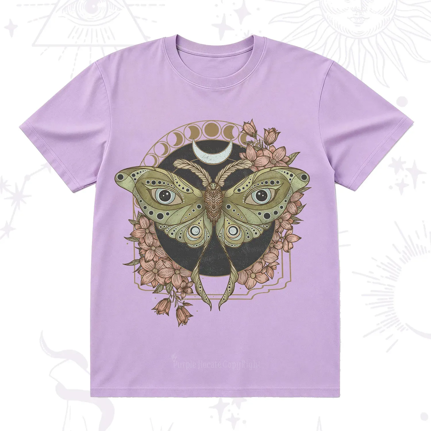 Purplehecate Luna Moth T-Shirt