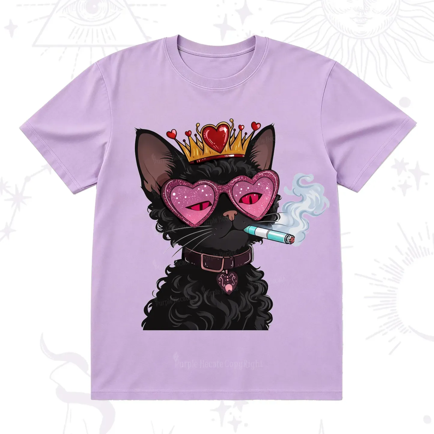 Purplehecate Join the Baddie Era Queen Cat T-Shirt