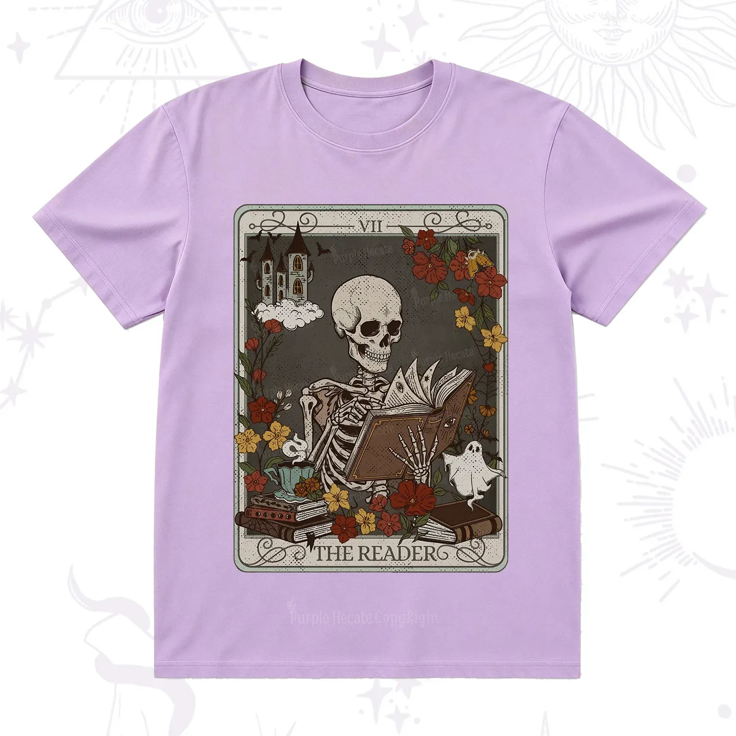 Purplehecate The Reader Tarot Card T-Shirt