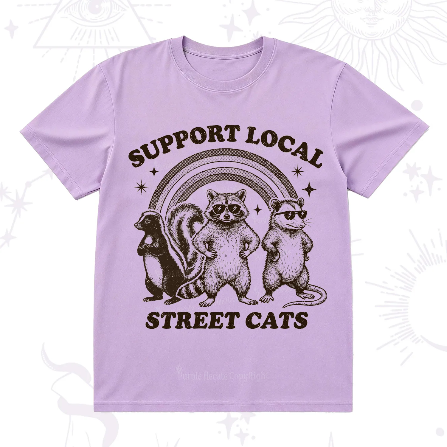 Purplehecate Support your local street cats T-Shirt