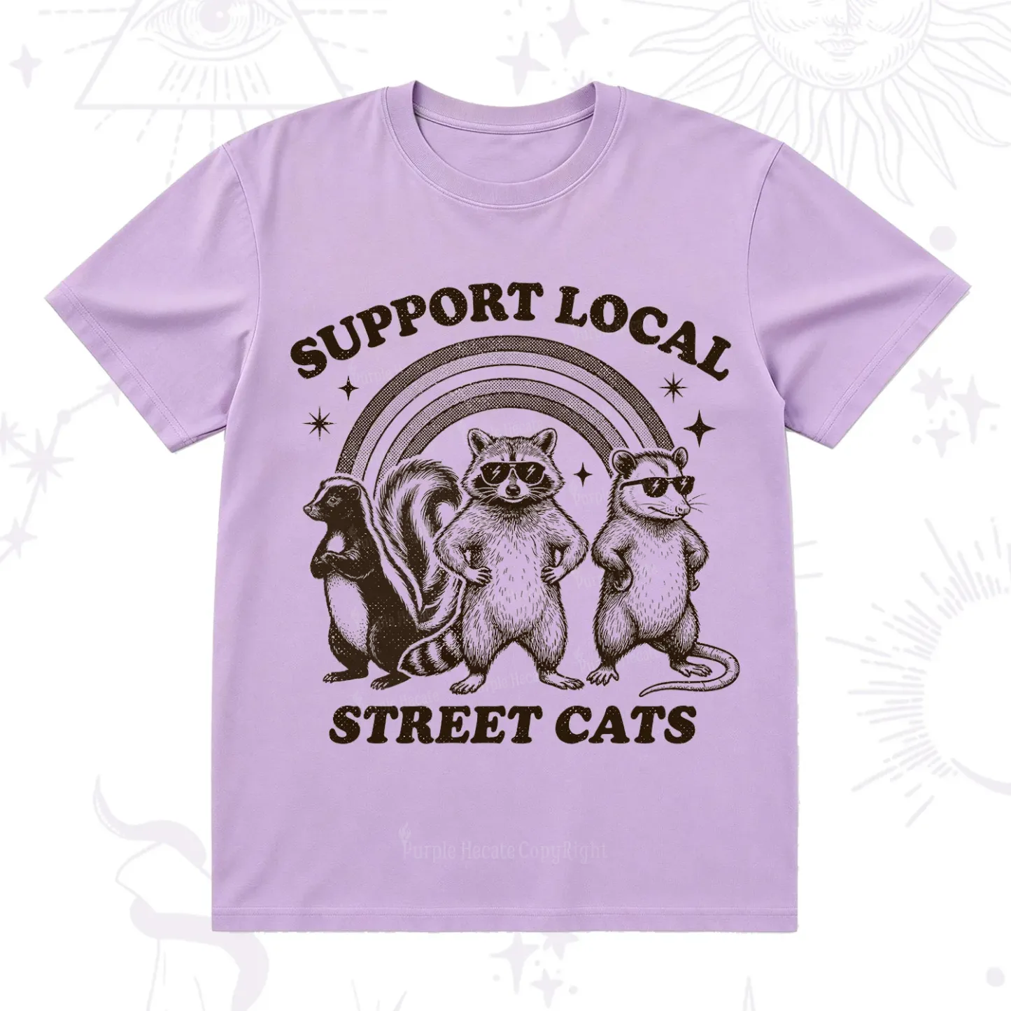 Purplehecate Support your local street cats T-Shirt