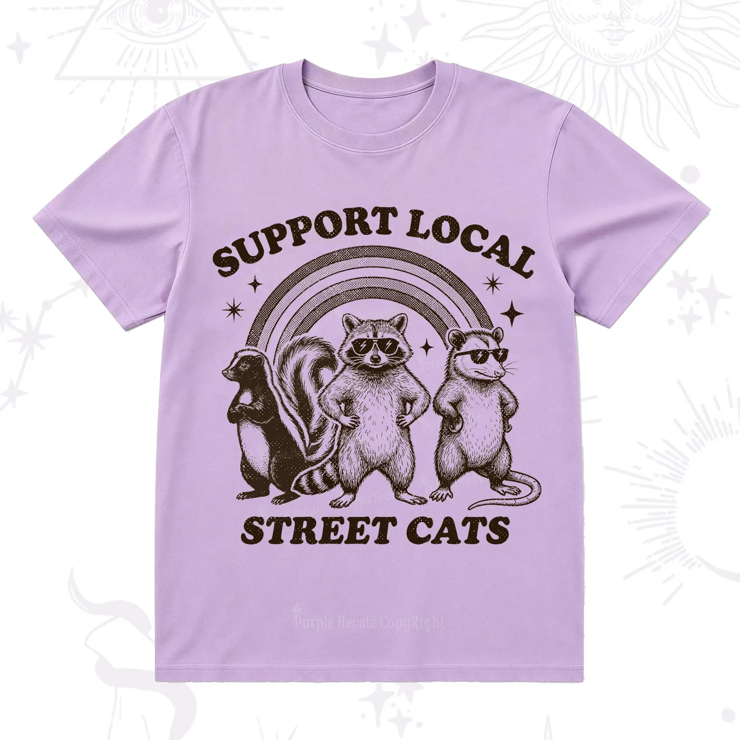 Purplehecate Support your local street cats T-Shirt