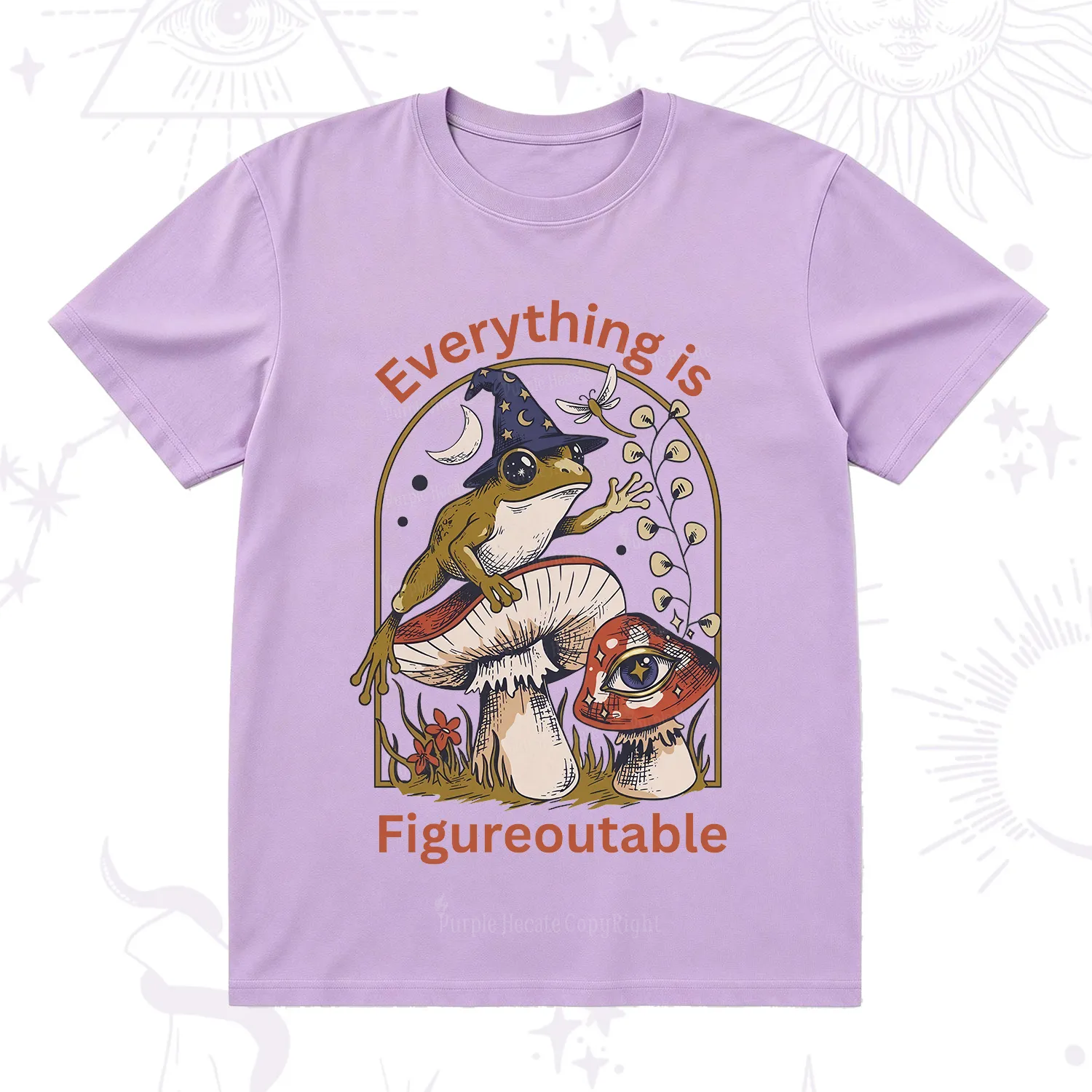 Purplehecate Everything Is Figureoutable Frog T-Shirt