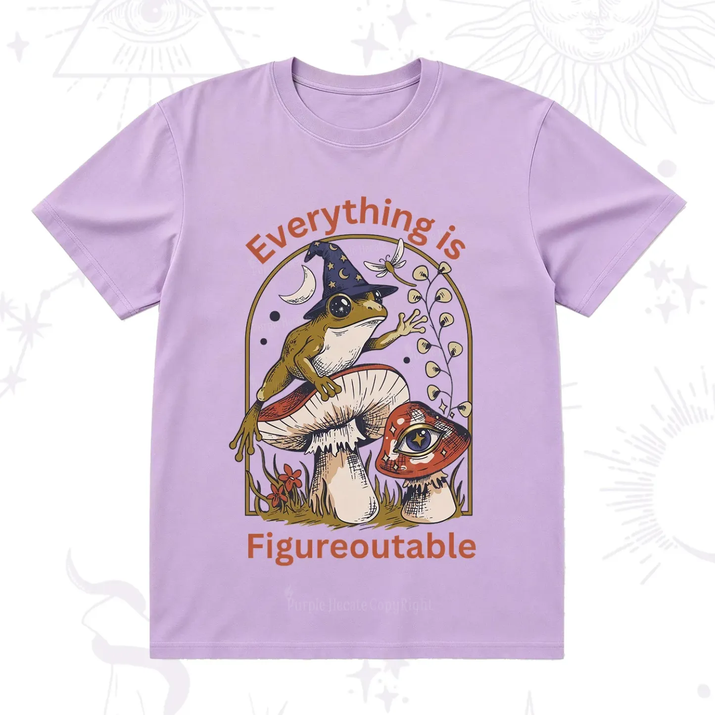 Purplehecate Everything Is Figureoutable Frog T-Shirt