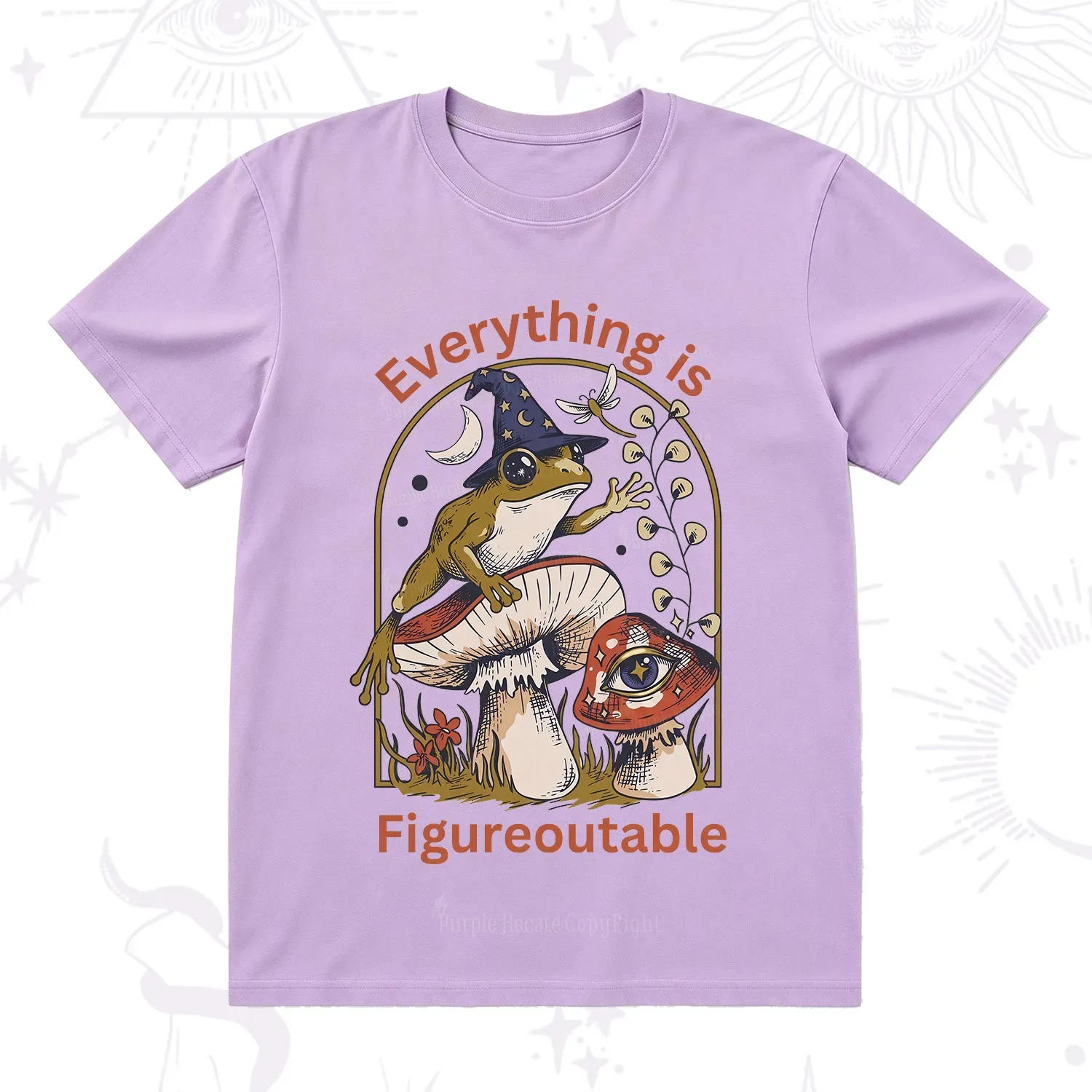 Purplehecate Everything Is Figureoutable Frog T-Shirt