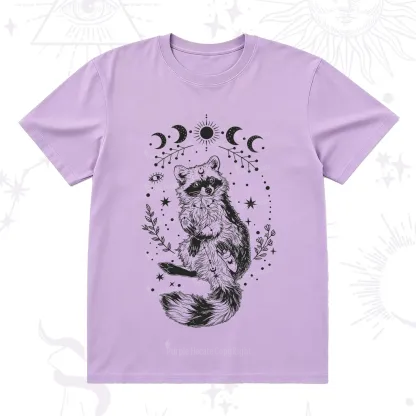 Purplehecate Lunar Magic Raccoon T-Shirt