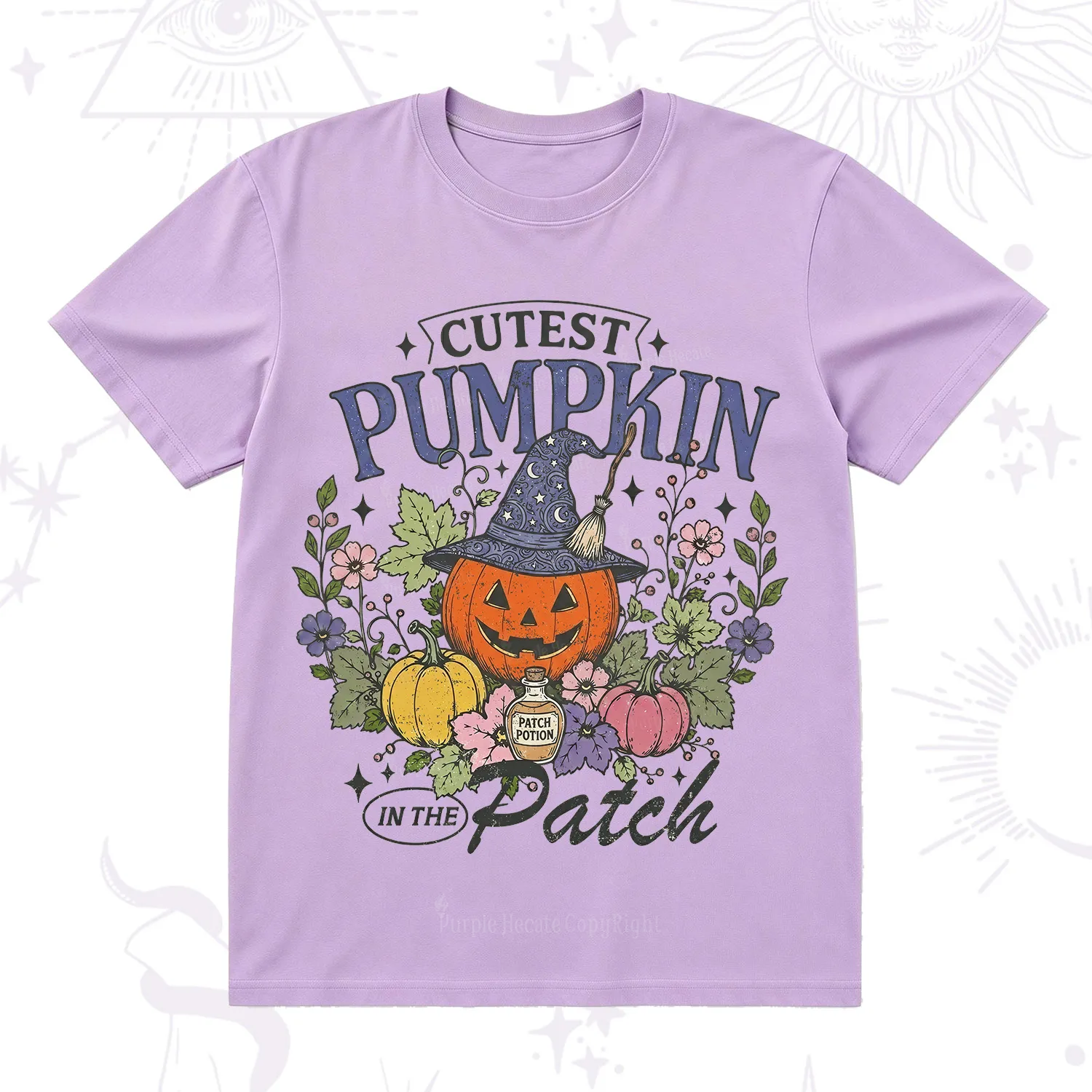 Purplehecate Cutest Pumpkin in the Patch Halloween T-Shirt