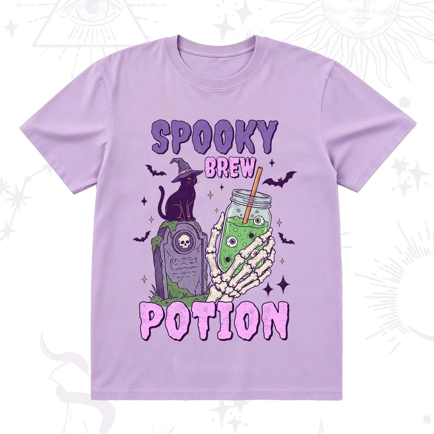 Purplehecate Spooky Brew Potion Halloween T-Shirt
