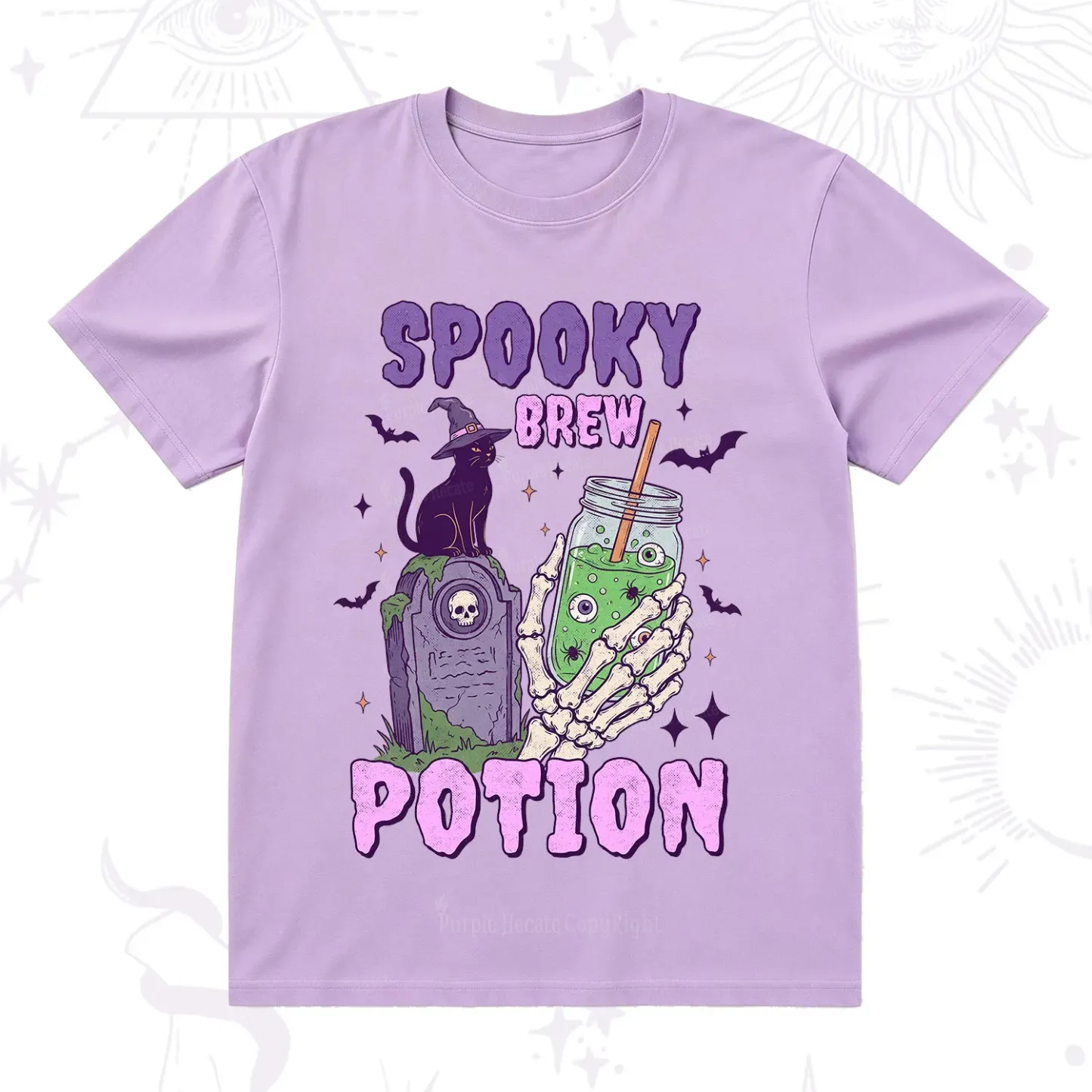 Purplehecate Spooky Brew Potion Halloween T-Shirt