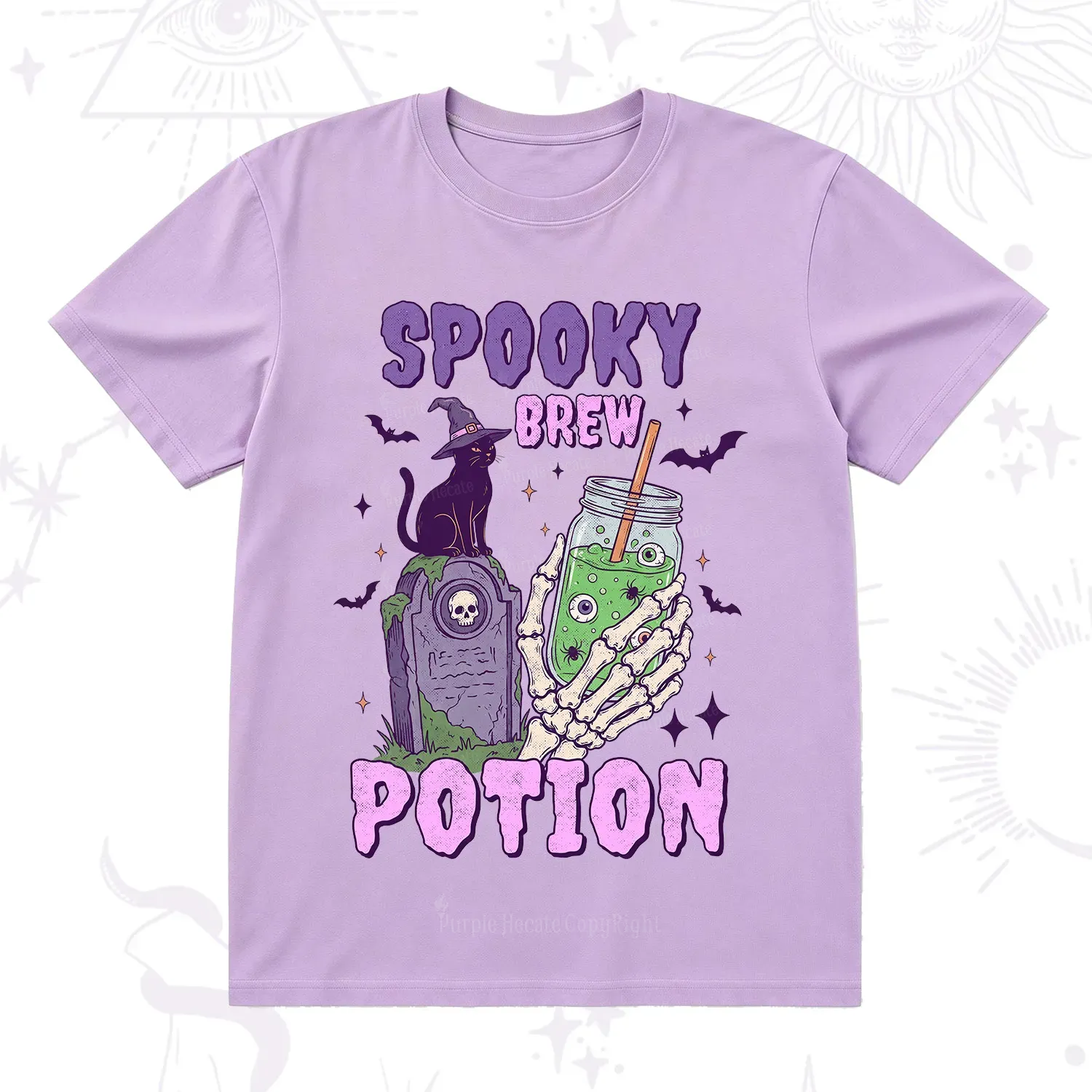 Purplehecate Spooky Brew Potion Halloween T-Shirt