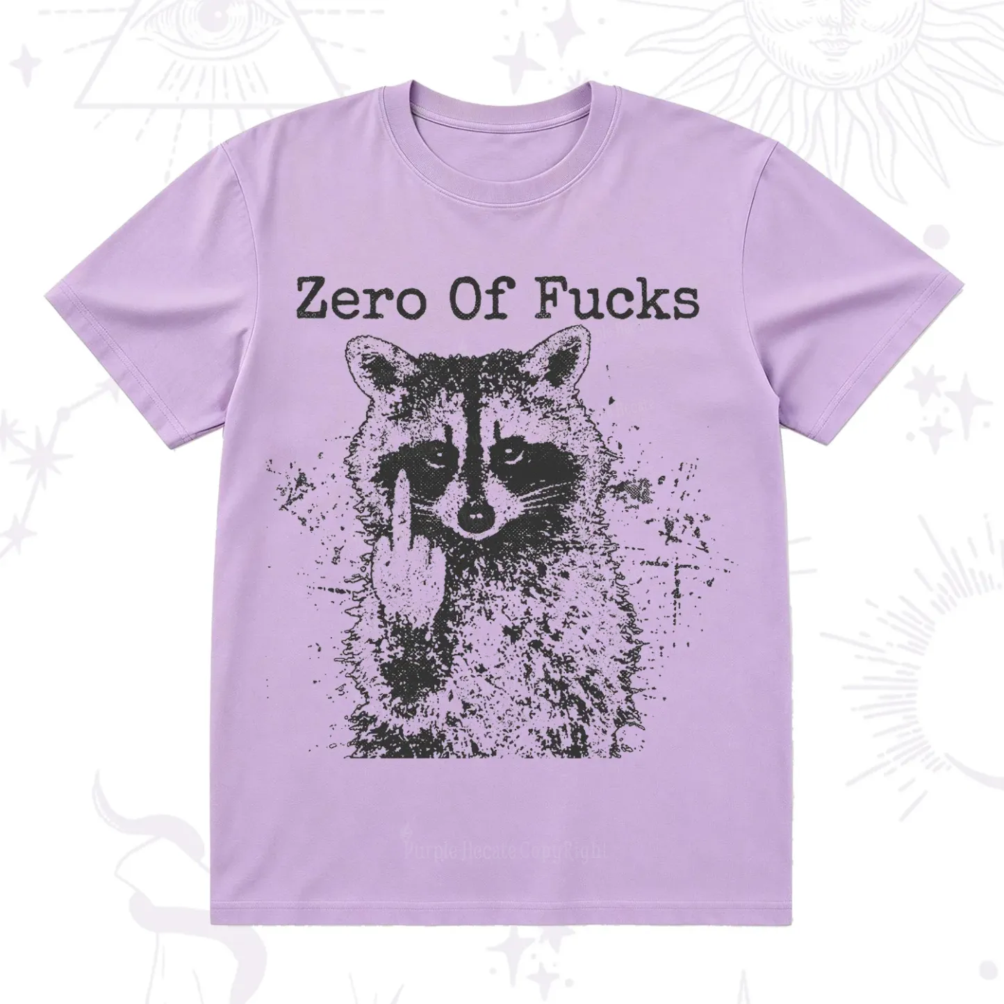 Purplehecate Zero Of Fucks Raccoon T-Shirt
