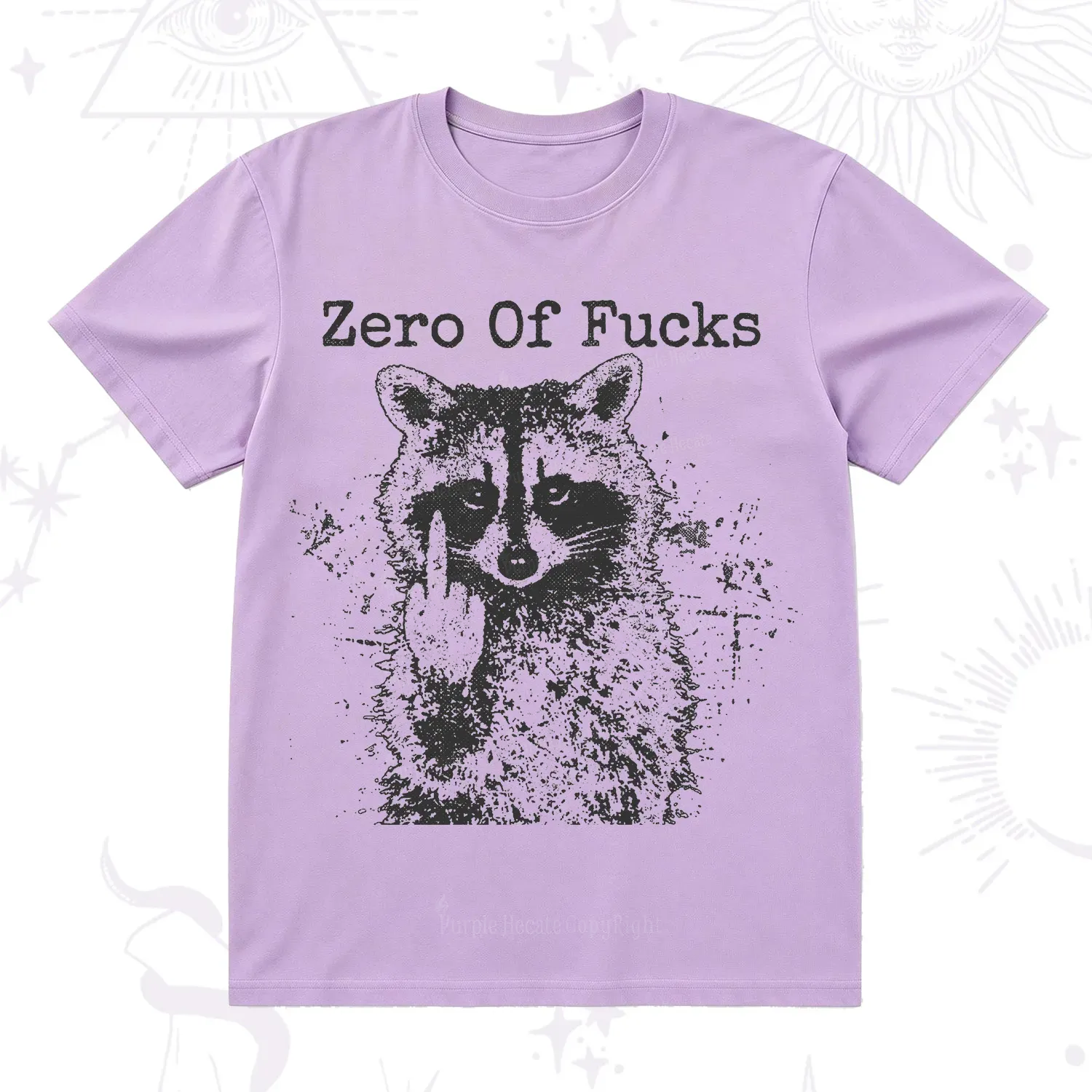 Purplehecate Zero Of Fucks Raccoon T-Shirt