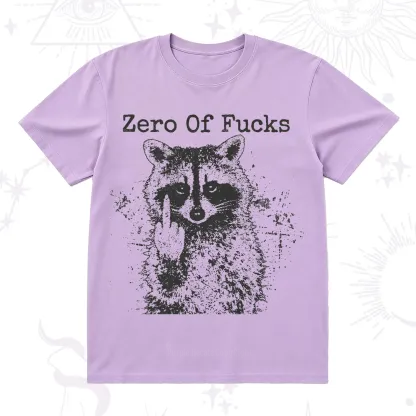 Purplehecate Zero Of Fucks Raccoon T-Shirt