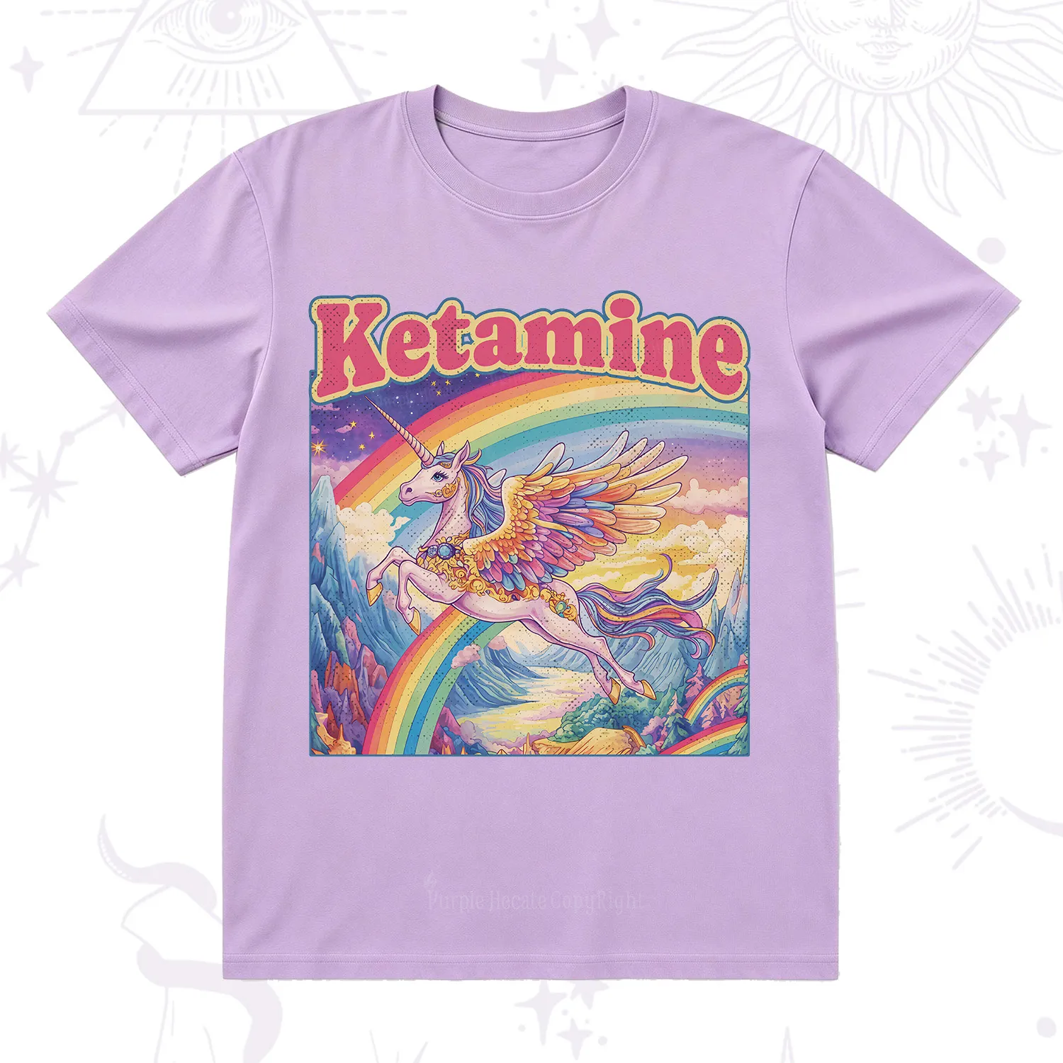 Purplehecate Ketamine Rainbow Unicorn T-Shirt