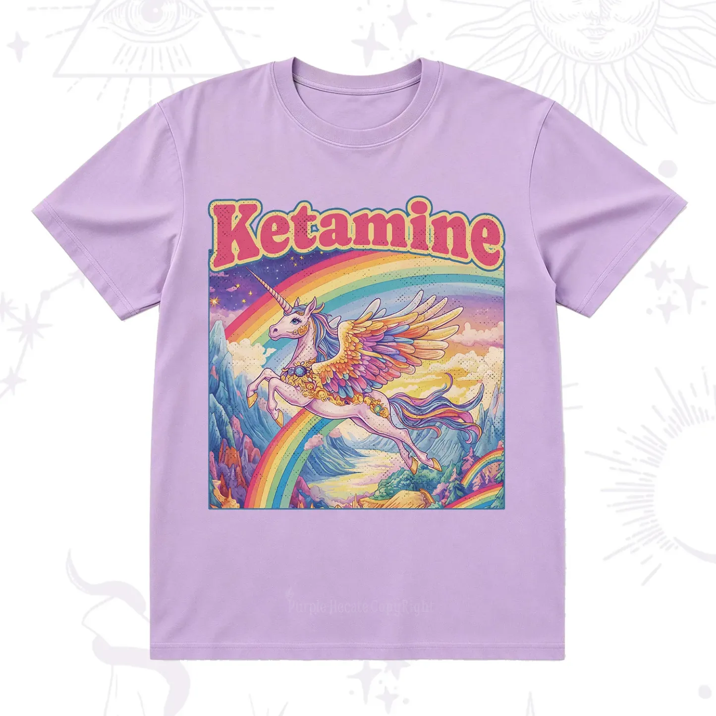 Purplehecate Ketamine Rainbow Unicorn T-Shirt