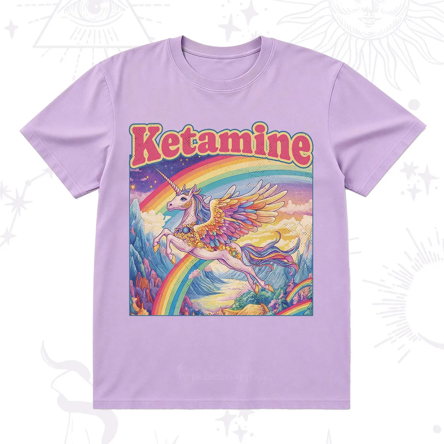 Purplehecate Ketamine Rainbow Unicorn T-Shirt