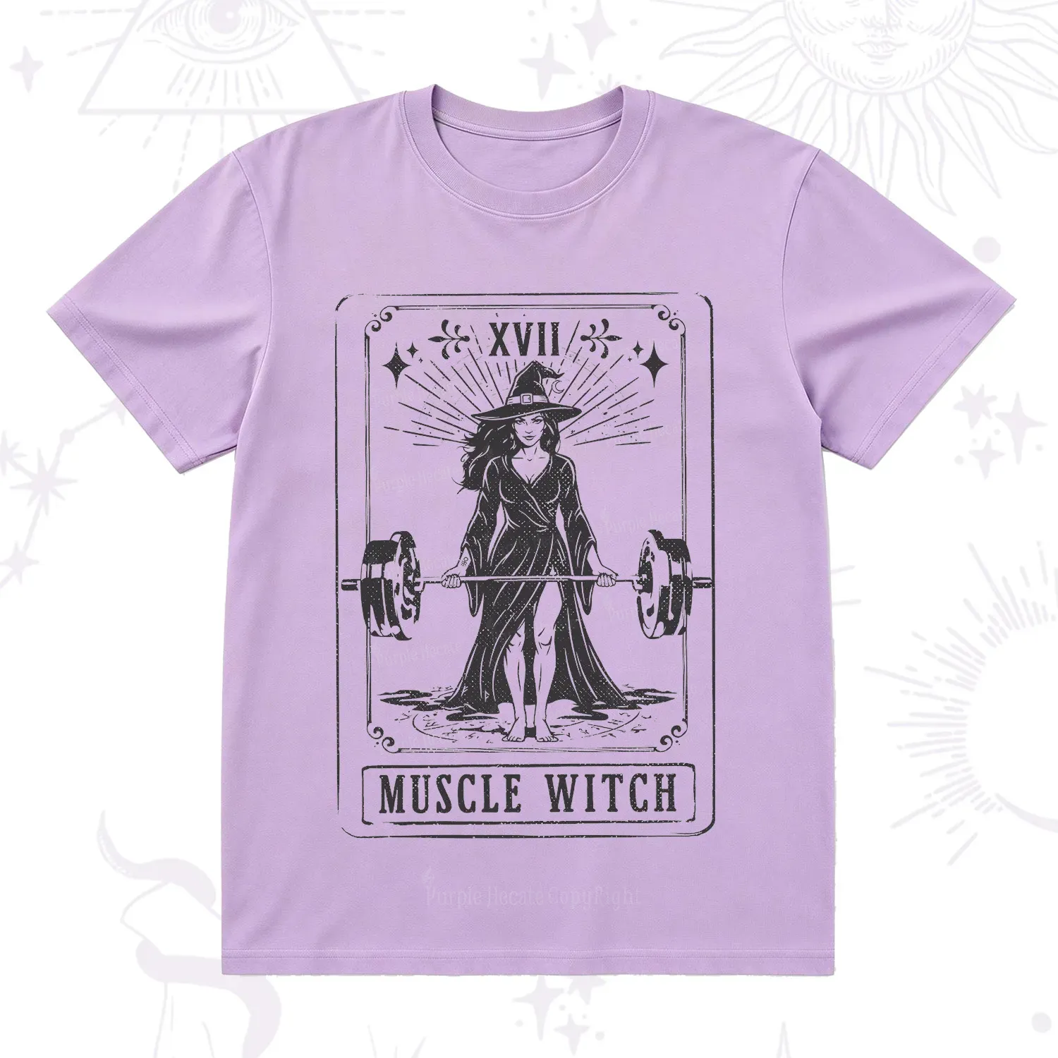 Purplehecate The Muscle With Tarot T-Shirt